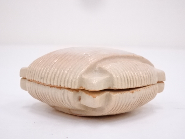 道具 ] - 道具 萩焼 渡辺城山造 糸巻香合 | ネットショップ圭 netshop